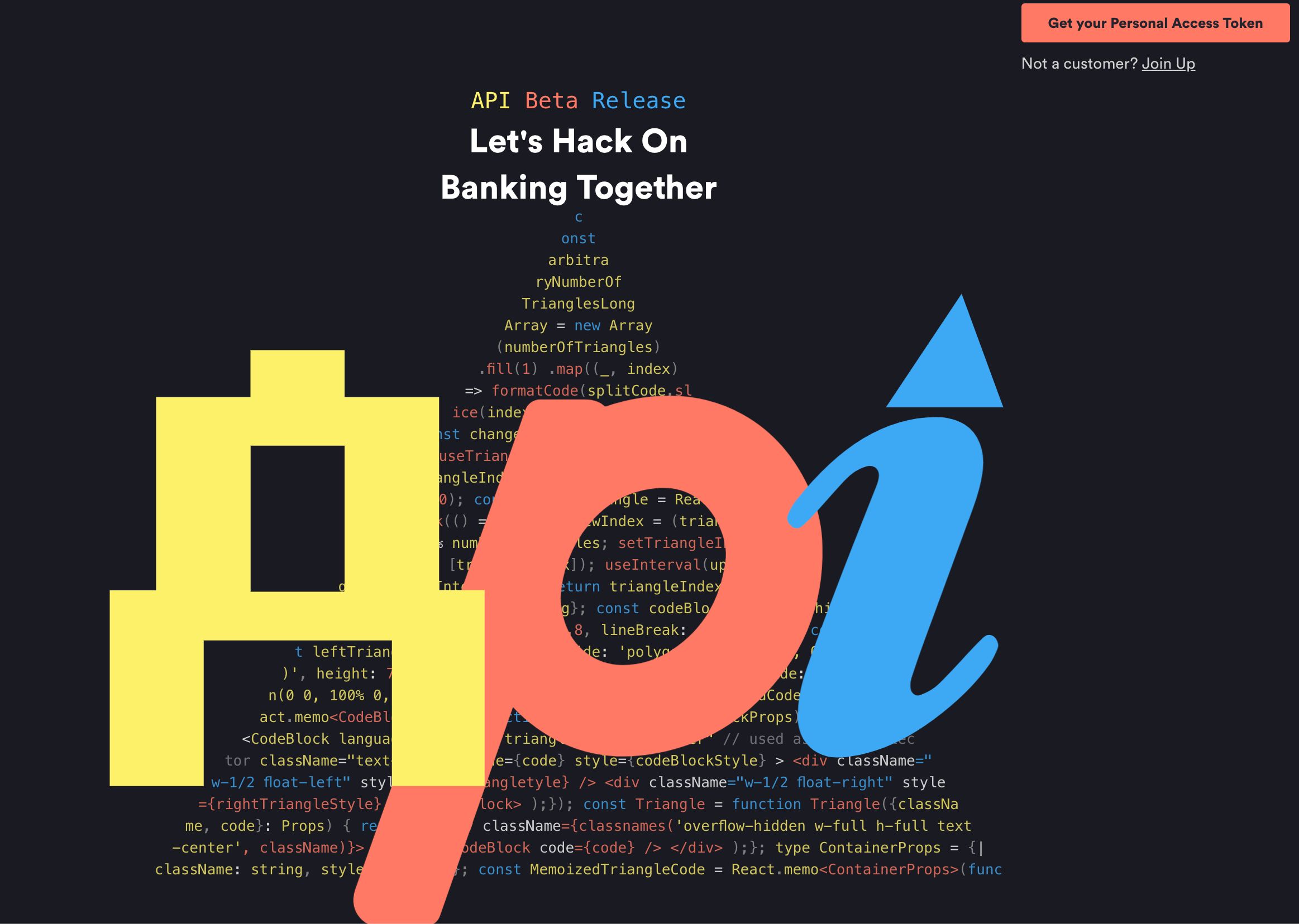 Up bank api website